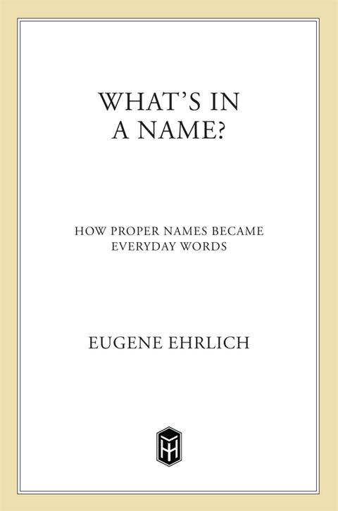 Cover image for book What's in a Name?