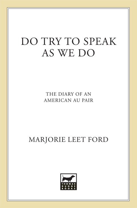 Cover image for book Do Try to Speak as We Do