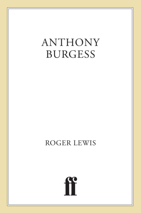 Cover image for book Anthony Burgess