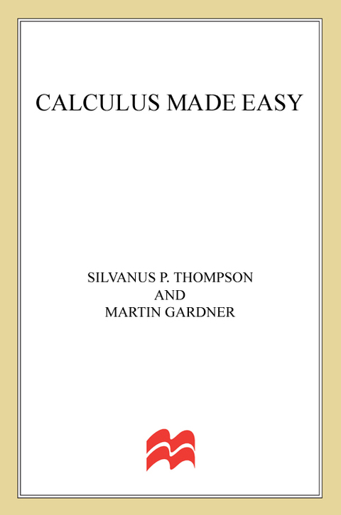 Cover image for book Calculus Made Easy
