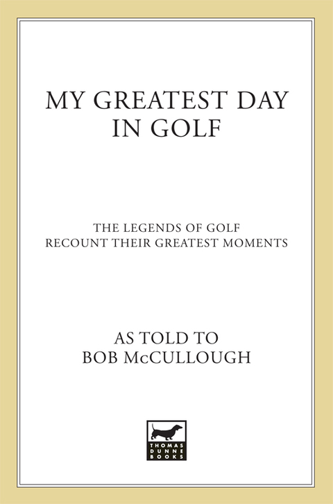 Cover image for book My Greatest Day in Golf