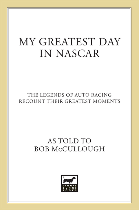 Cover image for book My Greatest Day in NASCAR
