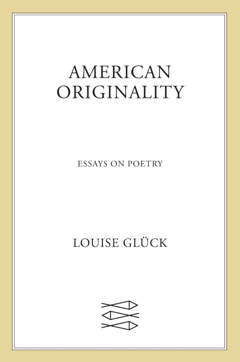 Cover image for book American Originality