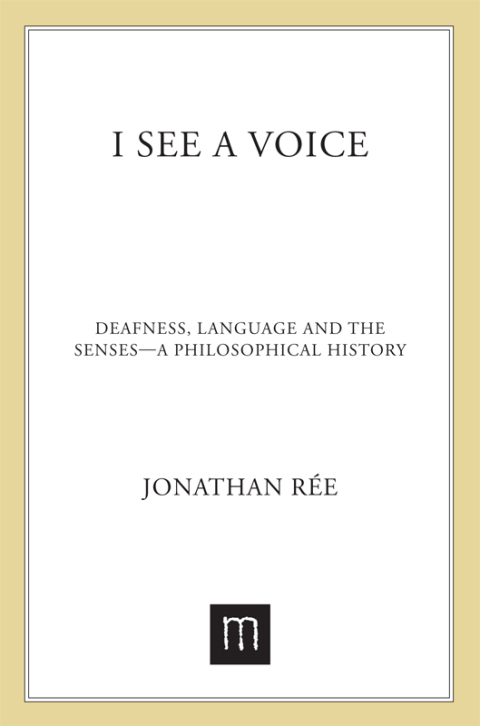 Cover image for book I See a Voice