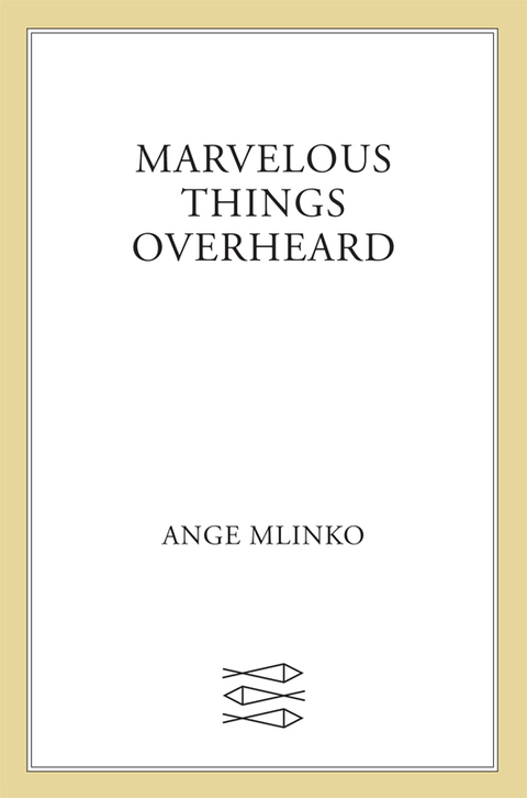 Cover image for book Marvelous Things Overheard
