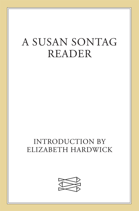 Cover image for book A Susan Sontag Reader