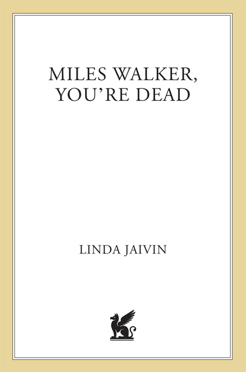 Cover image for book Miles Walker, You're Dead