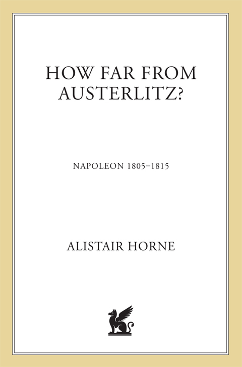 Cover image for book How Far from Austerlitz?