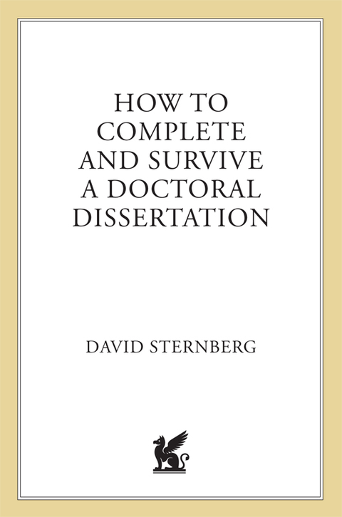 Cover image for book How To Complete And Survive A Doctoral Dissertation