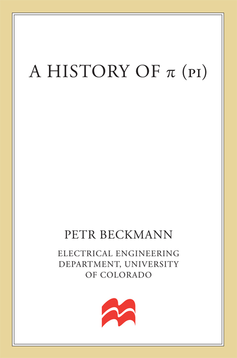 Cover image for book A History of Pi