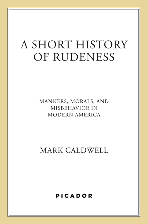 Cover image for book A Short History of Rudeness
