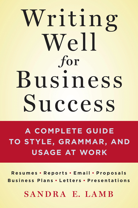 Cover image for book Writing Well for Business Success