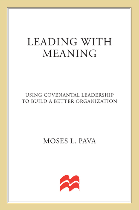 Cover image for book Leading With Meaning