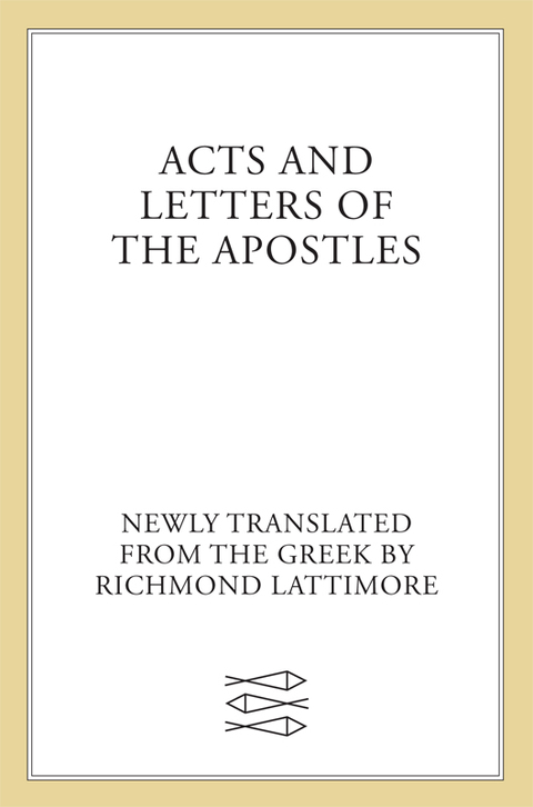 Cover image for book Acts and Letters of the Apostles