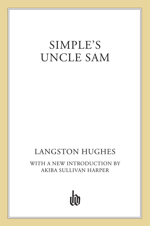 Cover image for book Simple's Uncle Sam