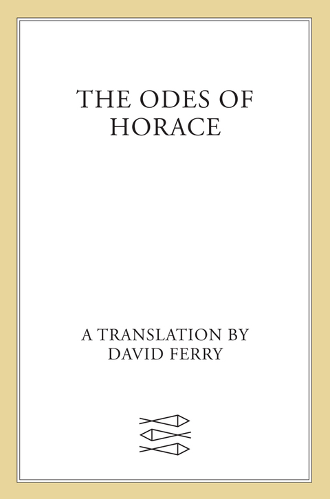 Cover image for book The Odes of Horace