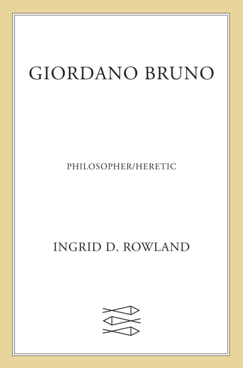 Cover image for book Giordano Bruno