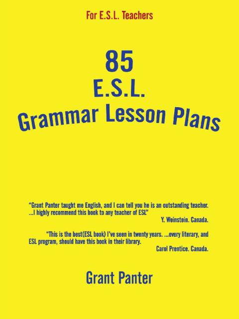 Cover image for book 85 Esl Grammar Lesson Plans