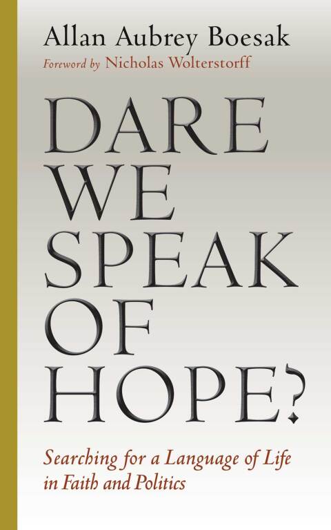 Cover image for book Dare We Speak of Hope?