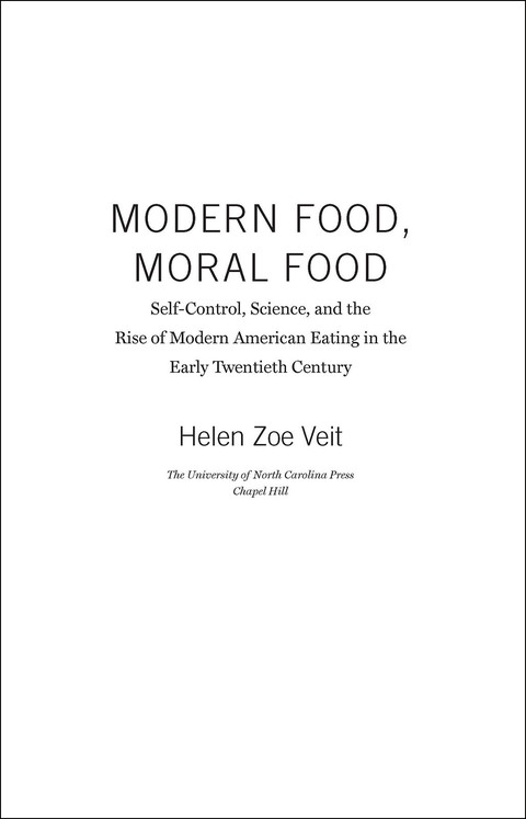 Cover image for book Modern Food, Moral Food