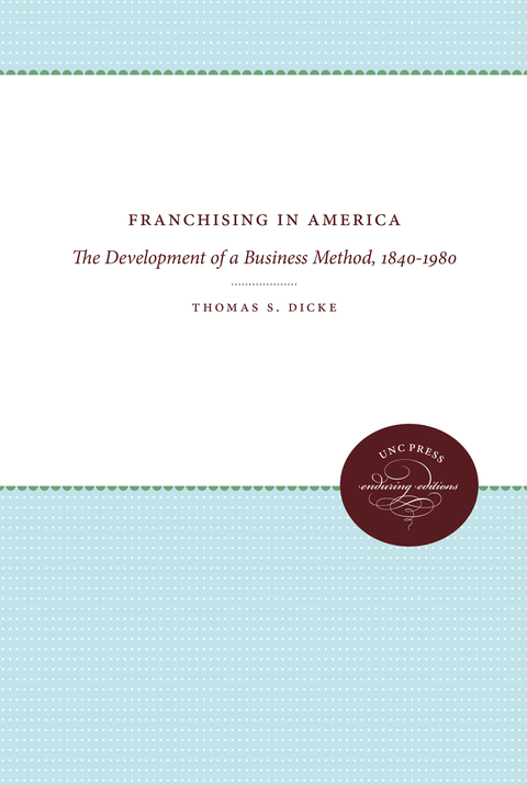 Cover image for book Franchising in America