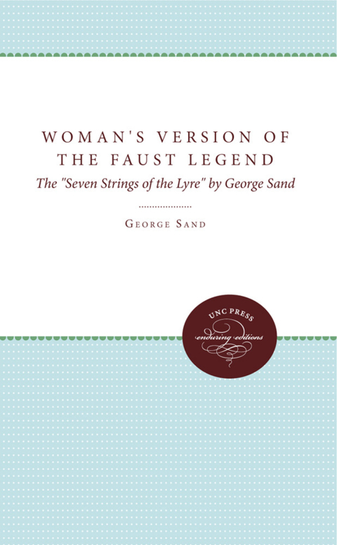 Cover image for book A Woman's Version of the Faust Legend