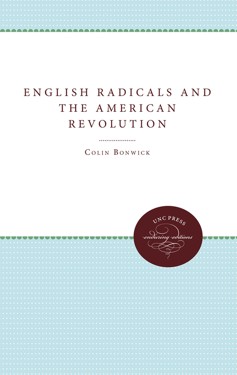 Cover image for book English Radicals and the American Revolution