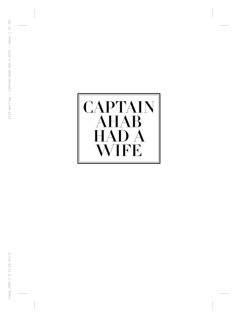Cover image for book Captain Ahab Had a Wife