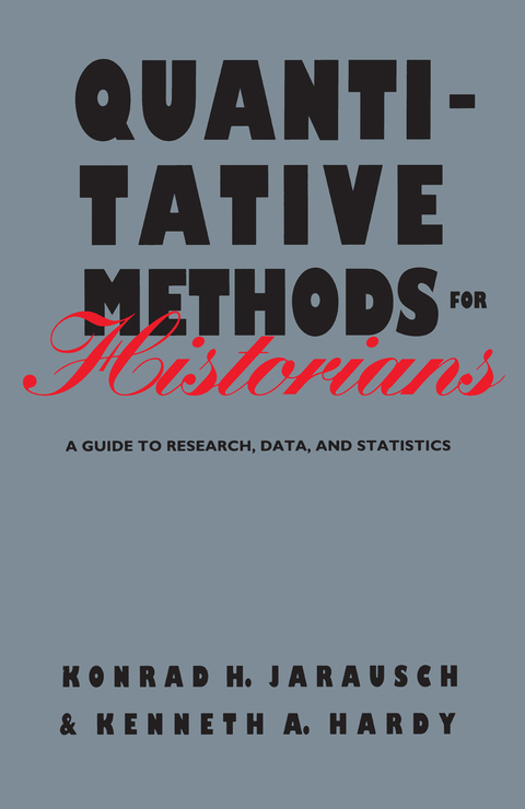 Cover image for book Quantitative Methods for Historians