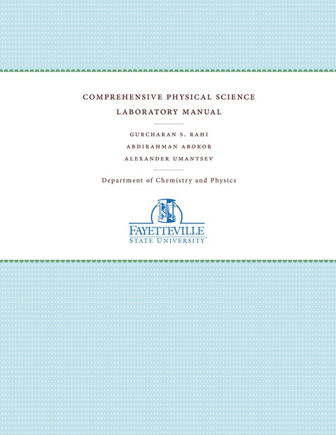 Cover image for book Comprehensive Physical Science Laboratory Manual: Spring 2015