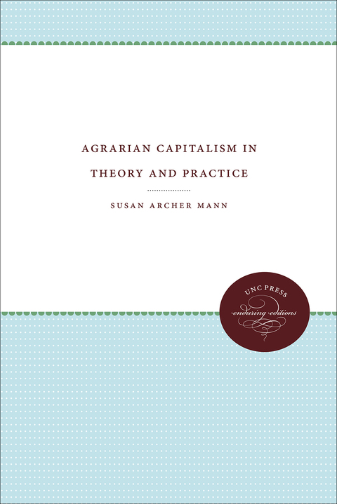 Cover image for book Agrarian Capitalism in Theory and Practice