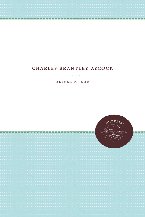 Cover image for book Charles Brantley Aycock