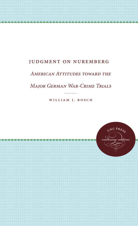 Cover image for book Judgment on Nuremberg