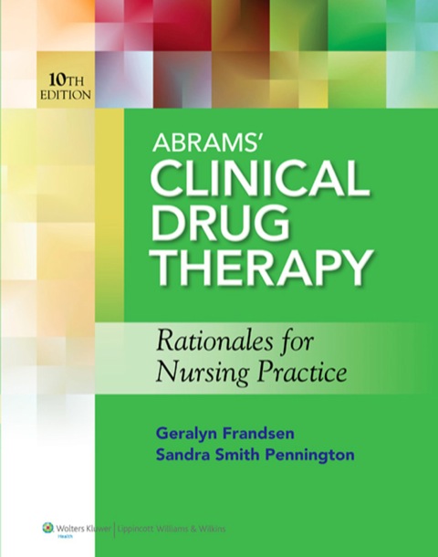 Cover image for book Abrams' Clinical Drug Therapy: Rationales for Nursing Practice