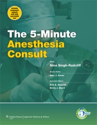 Cover image: 5-Minute Anesthesia Consult 1st edition 9781451118940