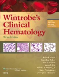 Titelbild: Wintrobe's Clinical Hematology 13th edition 9781451172683