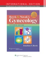 “Berek and Novak’s Gynecology” (9781469853284)