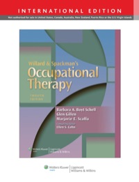 WILLARD AND SPACKMANS OCCUPATIONAL THERAPY