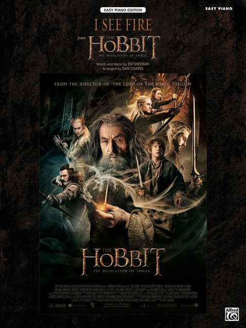 Cover image for book I See Fire (from "The Hobbit: The Desolation of Smaug"): Easy Piano Solo