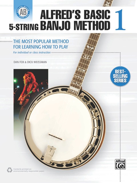 Cover image for book Alfred's Basic 5-String Banjo Method 1: The Most Popular Method for Learning How to Play Beginning Banjo