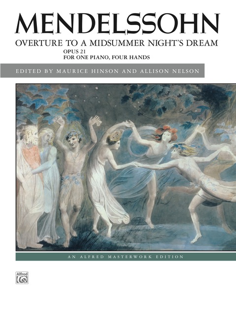 Cover image for book Overture to "A Midsummer Night's Dream," Op. 21: Advanced Piano Duet (1 Piano, 4 Hands)
