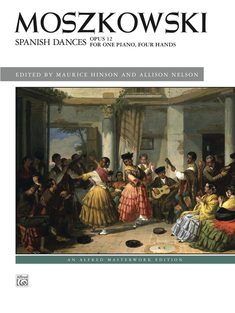 Cover image for book Spanish Dances, Op. 12: Advanced Piano Duet (1 Piano, 4 Hands)