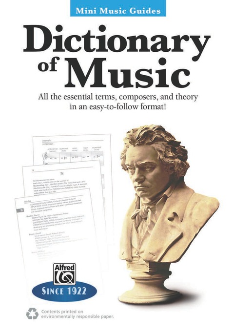Cover image for book Mini Music Guides: Dictionary of Music: All the Essential Terms, Composers, and Theory in an Easy-to-Follow Format!