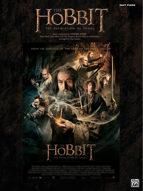 Cover image for book The Hobbit: The Desolation of Smaug: Easy Piano Selections from the Original Motion Picture Soundtrack