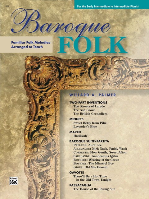 Cover image for book Baroque Folk: Early Intermediate to Intermediate Piano Solos