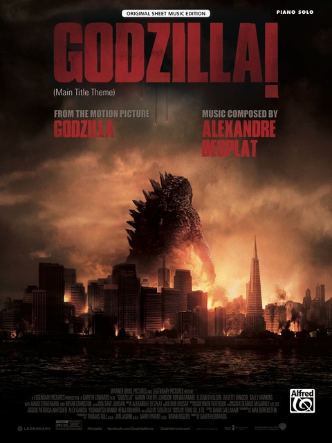 Cover image for book Godzilla! (Main Title Theme): Piano Solo from the Motion Picture "Godzilla"