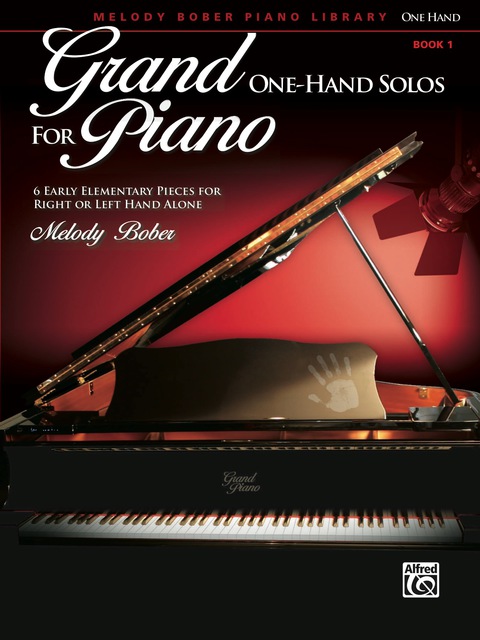 Cover image for book Grand One-Hand Solos for Piano, Book 1: 6 Early Elementary Pieces for Right or Left Hand Alone