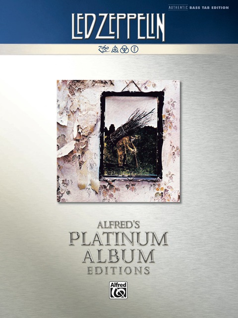 Cover image for book Led Zeppelin - Untitled (IV) Platinum Bass Guitar: Authentic Bass TAB