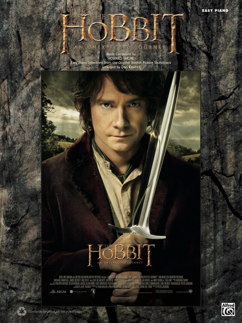 Cover image for book The Hobbit: An Unexpected Journey: Easy Piano Sheet Music Selections from the Motion Picture