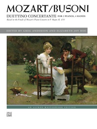 Cover image: Duettino concertante: Advanced Piano Duo Based on the Finale of Mozart's Piano Concerto in F Major, K. 459 (2 Pianos, 4 Hands) 1st edition 9780739090565